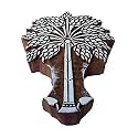 Paper Print Block Large Palm Tree Design Big Wood Stamp