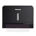 Paper Towel Dispenser Wall Mount, 200-Sheet, Black