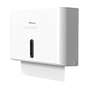 Paper Towel Dispenser Wall Mount, Adhesive No Drilling Multifold Trifold C Fold Commercial Hand Towel Dispenser,White