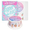 paper2eat Frosting Sheets 8.5"x11" 12ct White Edible Icing - Kosher
