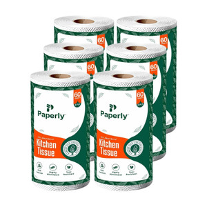 Paperly 2 Ply Kitchen Tissue Paper Roll