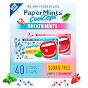 PaperMints CoolCaps - Instant Fresh Breath Mints Sugar-Free Variety 4 Pack - 160 capsules. Chronic Bad Breath Treatment for Adults, Peppermint Mouth Freshener Mint Pearls Halitosis Dry Mouth Products