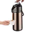 PARACITY Termos Para Cafe, Coffee Carafe 102OZ, Double-Pump Gold Airpot