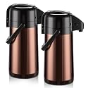 PARACITY Coffee Dispenser with Pump, 2 Airpot Carafes, 84.5 fl oz Each