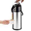 PARACITY Coffee Carafe With Pump, Stainless Steel Airpot Drink Dispenser