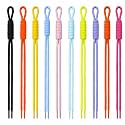 Paracord Keychain,10Pcs Rope Keychain,Paracord Bag Charm for Purse Handbag