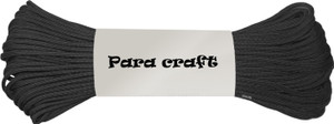 paracraft 50ft 550 paracord parachute survival cord - black multicolor
