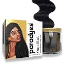 Paradyes Semi-permanent Onyx Black DIY Conditioner Based Hair Colour infused with Aloe-vera, Bhringaraj, Brahmi, Almonds &amp; Amla 120 gm
