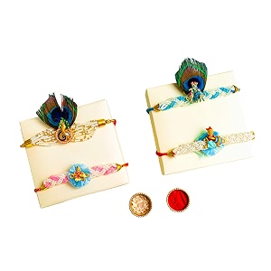rakhi combo set of 4 for brother and kids very premium handmade rakhi rakshabandhan designer rakhi for bhaiya with roli chawal pack - rakhi for brother bhaiya bhai