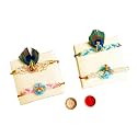 Rakhi Combo Set of 4 for Brother and Kids, Very premium Handmade Rakhi Rakshabandhan Designer Rakhi for Bhaiya with Roli Chawal Pack - Rakhi for Brother, Bhaiya, Bhai