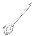 Parage 1 Pieces Stainless Steel Kitchen Tools for Home &amp; Kitchen, Cooking and Serving, Skimmer/Jhara/Poni for Frying and Straining Puris/Nuggets/Rice/Pakodas, Silver, Size: 35.5 cms
