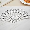 Parage Stainless Steel Dinner/Table Spoons, Length 15.5 cm, Set of 12, Silver (ONIDALINEBS12)