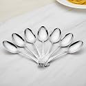 Parage Stainless Steel Dinner/Table Spoons, Length 15.5cm, Set of 12, Silver (MOTIBS12)