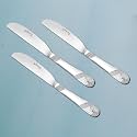 Parage 3 Pieces Premium Stainless Steel Butter Knife for Home & Kitchen, 4 mm Thick, Luxury Dining Tableware Gift, Jam Spreader, Spread Butter, Imperial Design