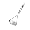Parage Stainless Steel Petato Vegetable Pav Bhaji Masher for Home &amp; Kitchen, 24.5 cm Long, Silver