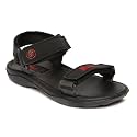 Paragon Men39s Black Sandals amp Floaters-6 UKIndia