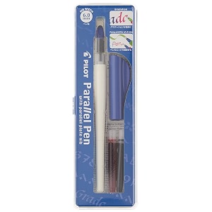pilot parallel 4 nib calligraphy pen set 15mm 24mm 38mm amp 60mm nibs includes 4 black amp 4 red ink cartridges 90078