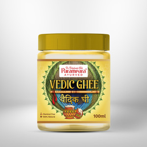 parampara ayurved vedic ghee 100g pack of 2 ghee plastic bottle 200 g pack of 2