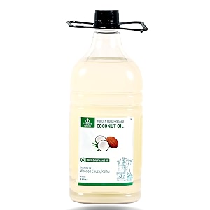 parampara naturals coconut oil wooden cold pressed virgin coconut oil edible kohlu chuck cold press extracted oil for cooking hair amp smooth skin moisturizer 5 ltr