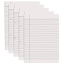 A4 White Ruled Paper, 200 Sheets Both Side Ruled Loose Leaf Project Sheets, for Assignments, Practicals and Homework