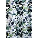 152 cm Printed Fabric Floral Design Window Curtain (Green &amp; Grey) | Fine Quality Fabric | for Home | Polyester Fabric | 152 L x 121 W Centimeters | 5 Feet | Pack of 4