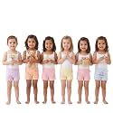 Parent Kids Series Baby Underwear Little Girls' Cotton Short Panties Multicolor