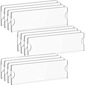 parikshit sublimation 6x2 12pcs aacrylic name plate holder for office wall table door desk clear name plate stand sign holder organizor 6 x 2 inch - pack of 12 wall mounted