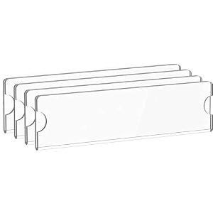 parikshit sublimation 8x2 4pcs acrylic name plate holder for office wall table door desk clear name plate stand sign holder organizor 8 x 2 inch - pack of 4 wall mounted