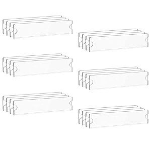 parikshit sublimation 10x2 24pcs acrylic name plate holder for office wall table door desk clear name plate stand sign holder organizor 10 x 2 inch - pack of 24 wall mounted