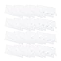 Parikshit Sublimation 6x3 24pcs acrylic name plate holder for office wall table door desk clear name plate stand sign holder organizor (6 X 3 INCH - PACK OF 24, Dual Side)