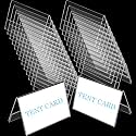 Parikshit Sublimation 4x2 24pcs Acrylic Name Plate Holder for Office Wall Table Door Desk Clear Name Plate Stand Sign Organizor (4 X 2 INCH - PACK OF 24, Wall Mounted)