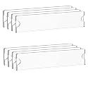 Parikshit Sublimation 10x2 8pcs Acrylic Name Plate Holder for Office Wall Table Door Desk Clear Name Plate Stand Sign Holder Organizor (10 X 2 INCH - PACK OF 8, Wall Mounted)