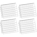Parikshit Sublimation 10x2 24pcs acrylic name plate holder for office wall table door desk clear name plate stand sign holder organizor (10 X 2 INCH - PACK OF 24, Dual Side)
