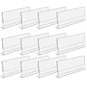 Parikshit Sublimation 6x3 12 pcs acrylic name plate holder for office wall table door desk clear name plate stand sign holder organizor (6 X 3 INCH - PACK OF 12, Table Top)