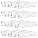 Parikshit Sublimation 10x2 24pcs acrylic name plate holder for office wall table door desk clear name plate stand sign holder organizor (10 X 2 INCH - PACK OF 24, Table Top)