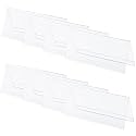 Parikshit Sublimation 6x3 8pcs acrylic name plate holder for office wall table door desk clear name plate stand sign holder organizor (6 X 3 INCH - PACK OF 8, Dual Side)