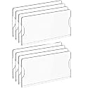 Parikshit Sublimation 6x3 8pcs Acrylic Name Plate Holder for Office Wall Table Door Desk Clear Name Plate Stand Sign Holder Organizor (6 X 3 INCH - PACK OF 8, Wall Mounted)