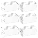 Parikshit Sublimation 8x3 Acrylic Name Plate Holder for Office Wall Table Door Desk Clear Name Plate Stand Sign Holder Organizor (8 X 3 INCH - PACK OF 24, Wall Mounted)