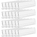 Parikshit Sublimation 10x3 24pcs acrylic name plate holder for office wall table door desk clear name plate stand sign holder organizor (10 X 3 INCH - PACK OF 24, Table Top)