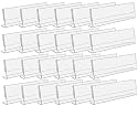 Parikshit Sublimation 6x2 24pcs acrylic name plate holder for office wall table door desk clear name plate stand sign holder organizor (6 X 2 INCH - PACK OF 24, Table Top)