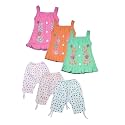 PariLifestyle Baby Girls PartyFestive Top Capri Multicolor