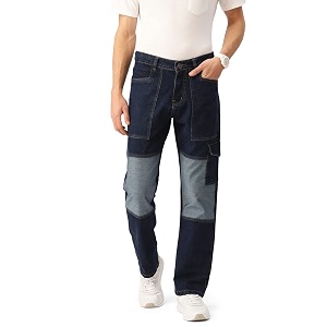 PARIS HAMILTON Men Relaxed Fit Colorblocked Distressed