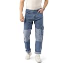 PARIS HAMILTON Men Relaxed Fit Colorblocked Distressed