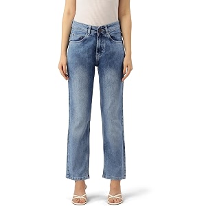 PARIS HAMILTON Womens Girls High Waist Straight