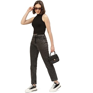 PARIS HAMILTON Womens Girls High Waist Straight