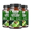 Parisar Pharma Keto Fat Burners for Men and Women - 1000mg Herbal Blend with Garcinia Cambogia, Green Coffee Beans and Green Tea Extract, Plant Based Dietary Supplement, Gluten Free | 60 Tablets (Pack of 3)