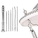 Paritirth 7-in-1 Sewing Awl and Needle Set, Stainless Steel Leather Stitching Repair Tool Kit for Shoes, Bags, Canvas, Upholstery & DIY Craft