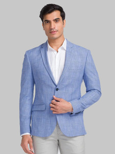 PARK AVENUE Checkered Single Breasted Casual Men