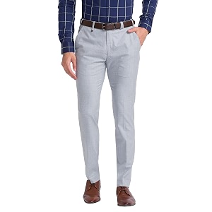 Park Avenue Mens Poly Viscose Blend Plain