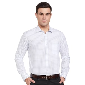 Park Avenue Mens Checkered Slim Fit Shirt
